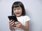 Little Girl With Smart Phone Gadget