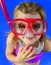 Little Girl with Snorkel