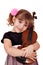 Little girl with violin