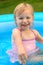 Little Girl in Wading Pool