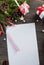 Little girl writes letter to Santa Claus