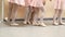 Little girls dance ballet. Children in ballet class