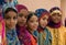 Little girls wearing colorful Omani dress