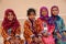 Little girls wearing colorful Omani dress