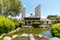 Little green lush and water pound at the Seaport Village