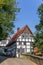 Little half timbered house in historic city Tecklenburg
