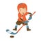 Little hockey player