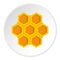 Little honeycomb icon circle