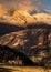 LITTLE HOUSE AT PERUVIAN RANGE OF THE ANDES