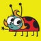 Little ladybug greets kids