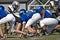 Little League Football, Close Up Line of Scrimmage