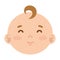 Little male baby head character