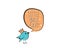 Little man cave, vector. Bird cartoon illustration with a message in the cloud