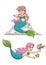 Little mermaid girl