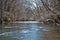 Little Miami river in the spring near yellow springs ohio