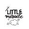 Little miracle baby lettering, great quote design