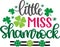 Little miss shamrock, so lucky, green clover, so lucky, shamrock, lucky clover vector illustration file
