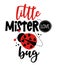 Little mister love Bug - Cute calligraphy phrase for Valentine day.