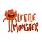 Little monster - print design with beast character