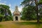 Little old roman chapel in the forest of Ermenonville, France