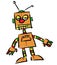 Little orange reggae robot