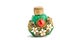 Little oriental perfume bottle in green jade