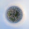 Little planet 360 degree sphere. Panorama of aerial view of The Royal Bangkok Sports Club in Ratchadamri district, Bangkok
