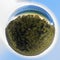 Little planet 360 view of Morton Island  Queensland Australia