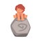 Little Primitive Boy Character from Stone Age Wearing Animal Skin Sitting on Large Boulder Vector Illustration