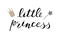 Little princess baby lettering quote, kids design