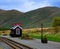 Little railway station building in Snowdonia National Park.