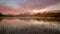 Little Redfish Lake sunrise in the Sawtooth mountains of Idaho