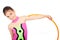 Little rhythmic gymnast