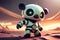 Little robot mecha panda