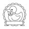 little rubber duck toy icon