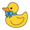 little rubber duck toy icon