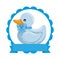 little rubber duck toy icon