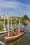 Little sailing boat in Holm village of Schleswig