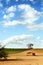 Little shed in a field