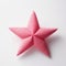 Little Star: Adorable Pink Star Shaped Pillow In Tetsuo Hara Style