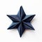 Little Star: Dark Blue Origami Star In Navy Folding