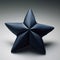 Little Star: A Dark Indigo And Navy Lycra Object Inspired By Jeff Koons