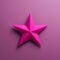 Little Star Distinctive Pink Origami Star On A Magenta Background