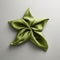 Little Star: Green Silk Napkin In The Style Of Igor Zenin