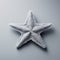 Little Star: Hyperrealistic Cashmere Star On Gray Background