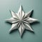Little Star: Luxurious Silk Origami In Silver And Emerald