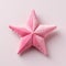 Little Star: Pink Velvet Pillow With Japanese Traditional Style