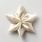 Little Star: A Satin Five Pointed Star On Ivory Background