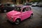 Little Sweet Old Pink Fiat 500