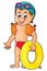 Little swimmer theme image 1